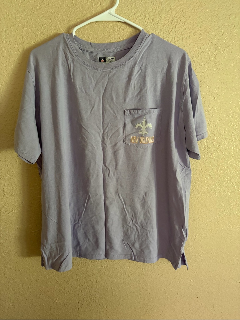 NFL Lavender New Orleans Pocket Tee